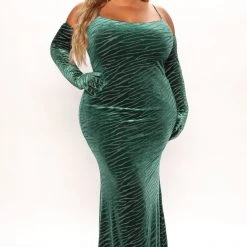 Fashion Nova Wild Glam Maxi Dress Set - Hunter -fashion nova dresses Shop 07 15 22Studio4 RT AC 10 32 24 8 D8060C Hunter 0979 PLUS JB