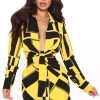 Fashion Nova Playing The Part Shirt Dress - Black/Yellow -fashion nova dresses Shop 07 16 20Studio2 MS SD 14 18 21 36 D1997 BlackYellow 4417 EH