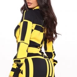 Fashion Nova Playing The Part Shirt Dress - Black/Yellow -fashion nova dresses Shop 07 16 20Studio2 MS SD 14 18 30 36 D1997 BlackYellow 4420 EH