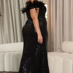 Fashion Nova Showstopper Beauty Sequin Maxi Dress - Black -fashion nova dresses Shop 07 18 22Studio6 RT KJ 10 11 54 1 MF21024 Black 8009 PLUS EH