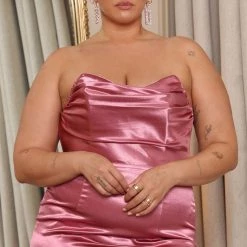 Fashion Nova Ophelia Satin Maxi Dress - Rose -fashion nova dresses Shop 07 18 22Studio6 RT KJ 10 32 54 9 MF21407 Rose 8055 PLUS EH