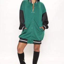 Fashion Nova Hold It Down Mini Dress - Green/combo