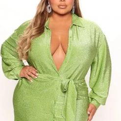 Fashion Nova Petite High Attention Shirt Dress - Green 12 Fashion Nova Petite High Attention Shirt Dress - Green -fashion nova dresses Shop 07 19 22Studio4 DM AC 14 46 22 31 GWX170 Green 1723 PLUS EH