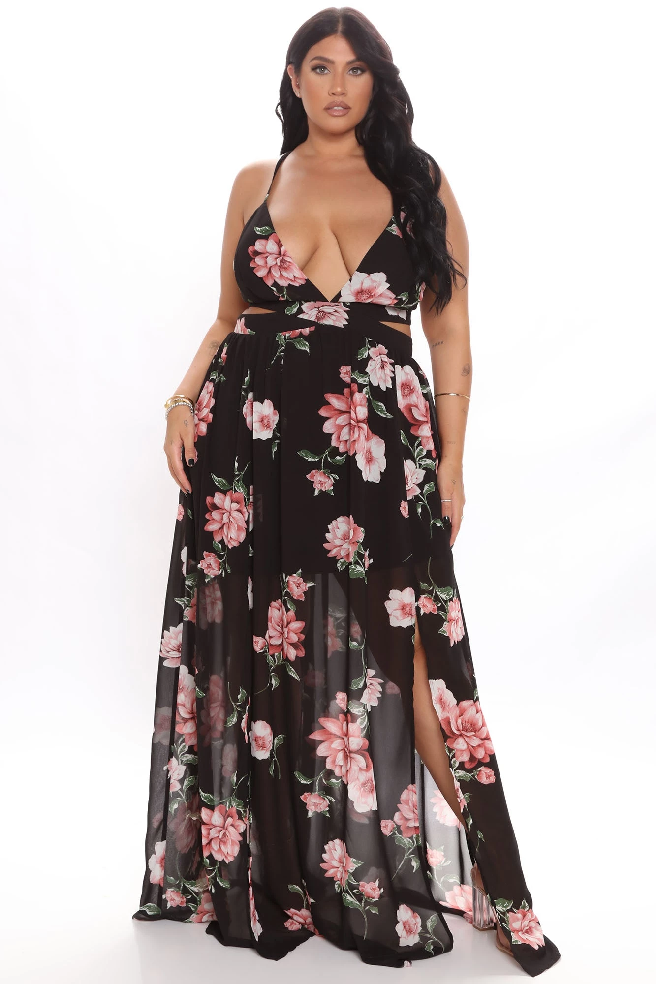 Fashion Nova Lanai Maxi Dress - Black Floral 9 Fashion Nova Lanai Maxi Dress - Black Floral - Image 7