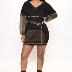 Fashion Nova LA Streets Mini Dress - Black/combo