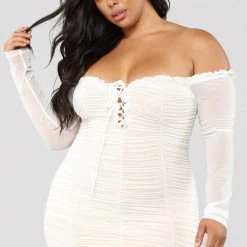 Fashion Nova Maura Mesh Dress - White 32 Fashion Nova Maura Mesh Dress - White -fashion nova dresses Shop 07 24 18 Studio 1 13 58 26 NAA0001 White 11472 AG scaled
