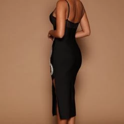 Fashion Nova Tori Bandage Midi Dress - Black -fashion nova dresses Shop 07 25 22Studio6 ME KP 13 51 10 30 22GWF0298 Black 9162 JB