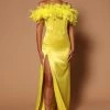 Fashion Nova Hanalei Feather Maxi Dress - Chartreuse -fashion nova dresses Shop 07 27 22Studio5 SN KP 14 05 19 28 GW22C1124 Chartreuse 9866 KS