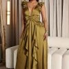 Fashion Nova Favorite View Satin Maxi Dress - Olive -fashion nova dresses Shop 07 27 22Studio7 RM AC 16 02 24 21 RVD2556 Olive P 2276 PB