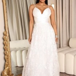 Fashion Nova At The Chapel Maxi Dress - White