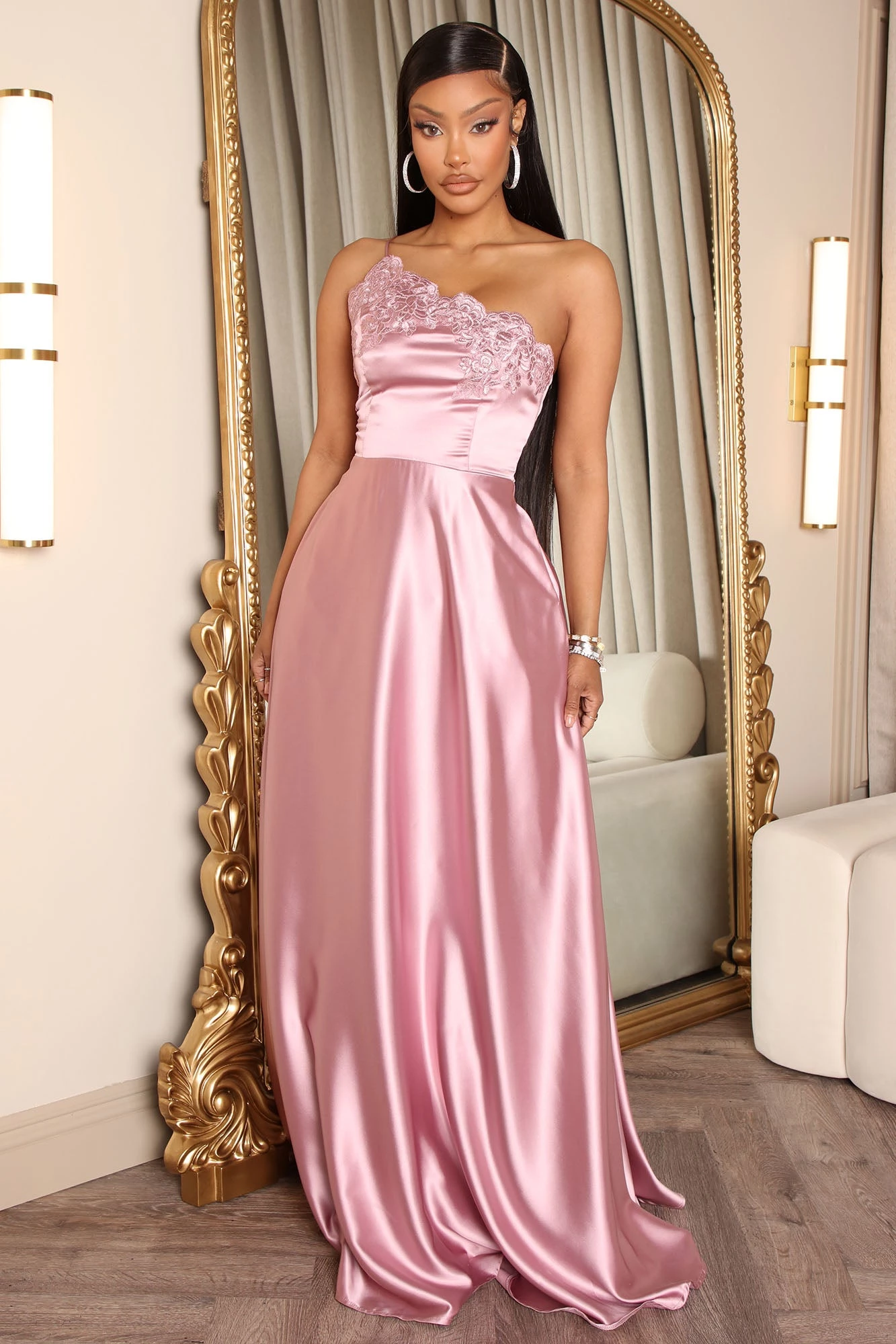 Fashion Nova Blair Satin Maxi Dress - Mauve 3 Fashion Nova Blair Satin Maxi Dress - Mauve