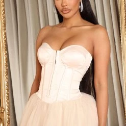 Fashion Nova Irena Tulle Maxi Dress - Nude -fashion nova dresses Shop 07 28 22Studio7 ME AC 14 32 32 40 BD2988 Nude P 0200 SG