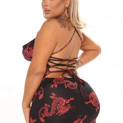Fashion Nova Novelty Babe Printed Mini Dress - Black/Red -fashion nova dresses Shop 07 29 21Studio4 CE RS 11 18 59 46 D3217 BlackRed 4515 PLUS WG