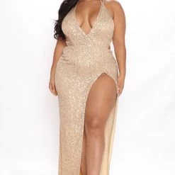 Fashion Nova Jaw Dropping Sequin Maxi Dress - Gold -fashion nova dresses Shop 07 30 21Studio3 RM MJL 11 50 57 24 DR1934FN Gold 6937 PLUS MH