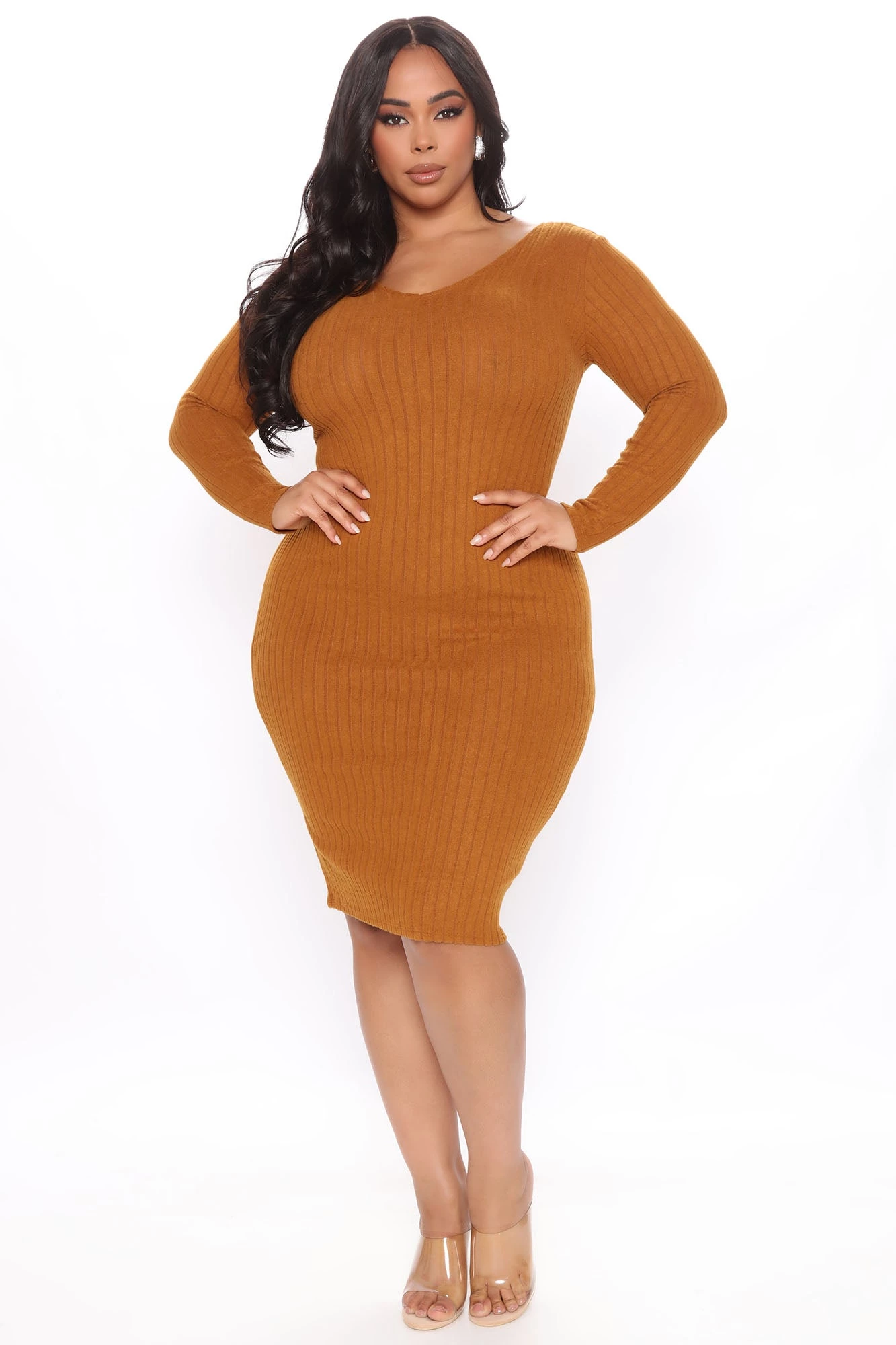 Fashion Nova For The Thrill Of It Midi Dress - Rust 7 Fashion Nova For The Thrill Of It Midi Dress - Rust - Image 5