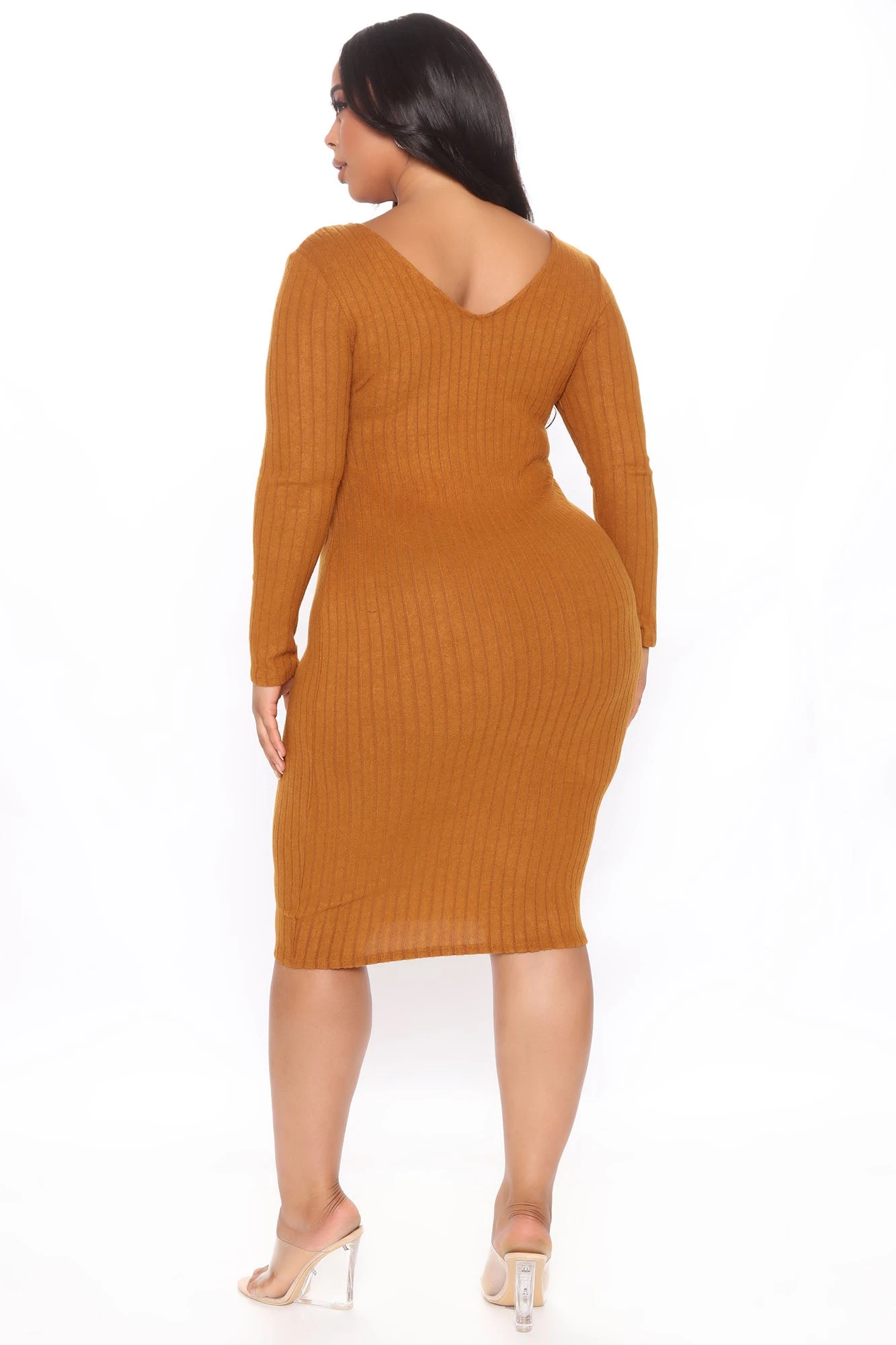 Fashion Nova For The Thrill Of It Midi Dress - Rust 9 Fashion Nova For The Thrill Of It Midi Dress - Rust - Image 7