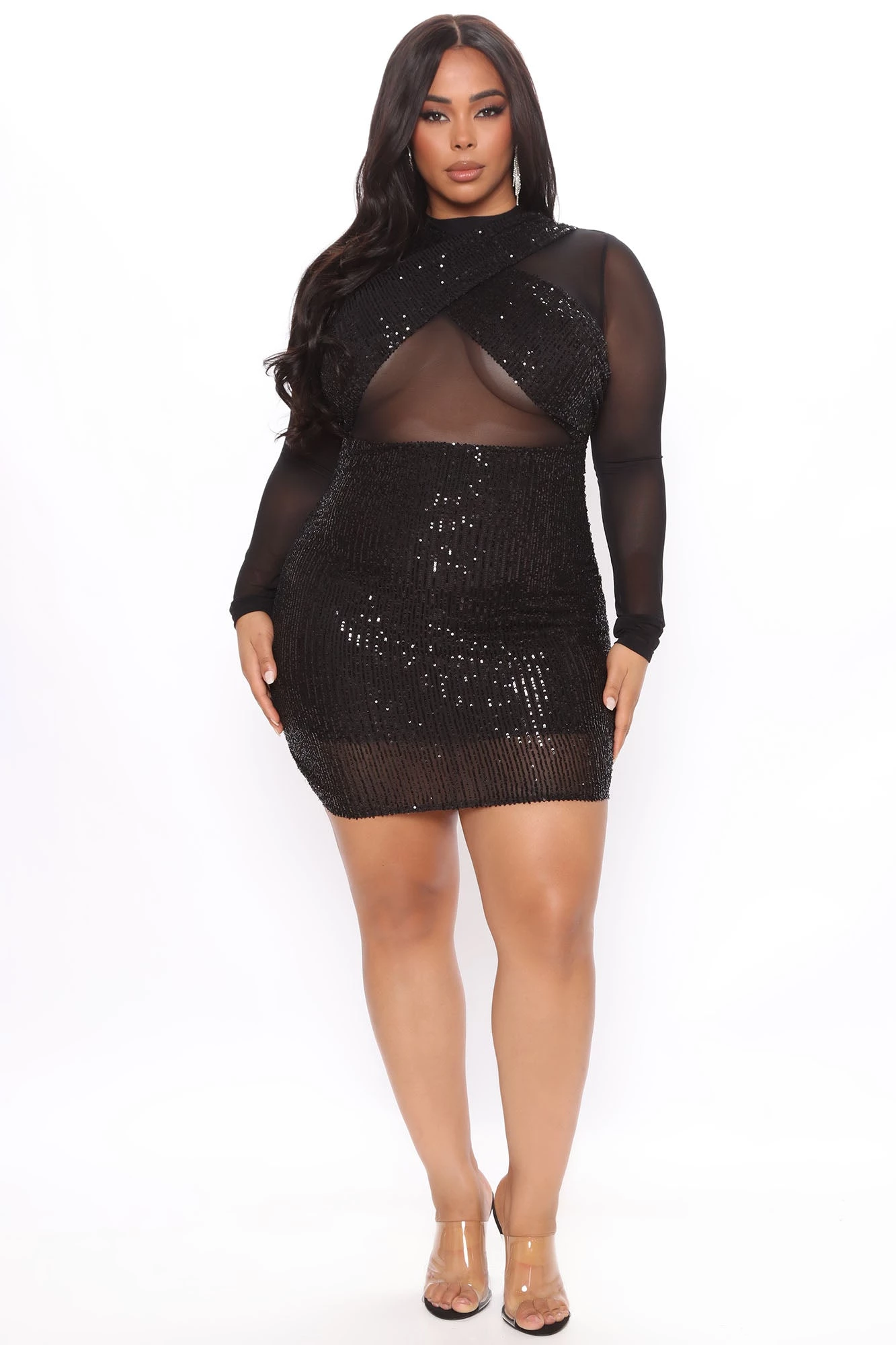 Fashion Nova Here To Party Sequin Mini Dress - Black 8 Fashion Nova Here To Party Sequin Mini Dress - Black - Image 6