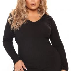 Fashion Nova For The Thrill Of It Midi Dress - Black -fashion nova dresses Shop 08 02 21Studio4 RT RL 13 14 14 51 RD33316L Black 5892 PLUS KL
