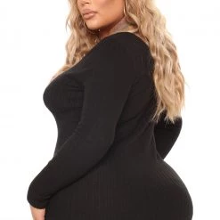 Fashion Nova For The Thrill Of It Midi Dress - Black -fashion nova dresses Shop 08 02 21Studio4 RT RL 13 14 39 51 RD33316L Black 5898 PLUS KL