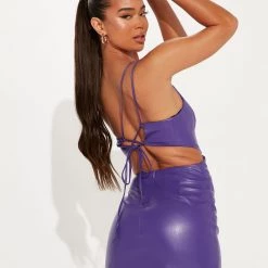 Fashion Nova It Girl Faux Leather Mini Dress - Purple -fashion nova dresses Shop 08 02 22Studio1 CE MR 13 46 14 24 81129SK Purple 7141 EH