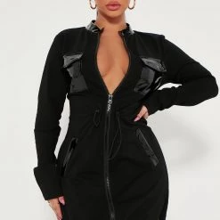 Fashion Nova Nadia Mini Dress - Black