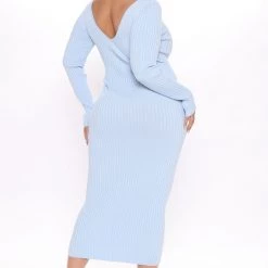 Fashion Nova Kallan Knit Dress - Blue -fashion nova dresses Shop 08 03 20Studio2 MS DJ 14 05 26 66 21449 Blue PLUS 10426 RA