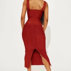 Fashion Nova Always Good Bandage Midi Dress - Rust -fashion nova dresses Shop 08 03 22Studio1 ME KP 10 32 30 2 VD7856 Rust 0046 PB
