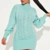 Fashion Nova Study Date Sweater Mini Dress - Aqua -fashion nova dresses Shop 08 05 22Studio2 DM OS 14 25 42 43 ID5123 Aqua 4667 SG