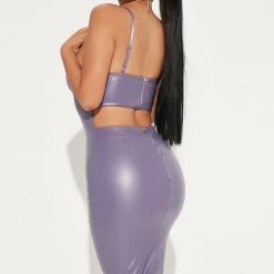 Fashion Nova Love On Lock Faux Leather Midi Dress - Purple -fashion nova dresses Shop 08 05 22Studio2 DM OS 14 41 40 49 2194HD Purple 4738 SG