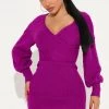 Fashion Nova Coffee Run Sweater Mini Dress - Magenta -fashion nova dresses Shop 08 05 22Studio2 DM OS 15 00 59 54 91060NK Magenta 4785 JB