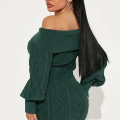 Fashion Nova Afternoon Tea Sweater Mini Dress - Green -fashion nova dresses Shop 08 05 22Studio2 DM OS 15 03 18 55 91151SK Green 4801 JB