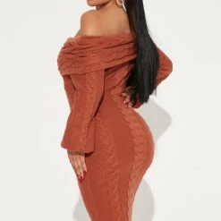 Fashion Nova Cozy Moments Sweater Dress - Cognac -fashion nova dresses Shop 08 05 22Studio2 DM OS 15 11 51 56 42132 Cognac 4811 JB
