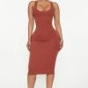 Fashion Nova Rachel Racerback Midi Dress - Brown -fashion nova dresses Shop 08 08 22Studio3 ME RL 15 48 53 54 DX5737 Brown 1093 SG