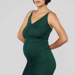 Fashion Nova Shanghai Ruched Dress - Hunter Green -fashion nova dresses Shop 08 09 18 Studio 3 11 50 22 D738 Hunter 0515 AJ scaled