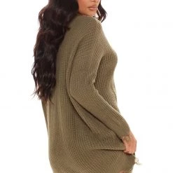 Fashion Nova Sarabeth Sweater Mini Dress - Olive -fashion nova dresses Shop 08 10 21Studio2 SN RL 14 24 12 55 JD10963 Olive 8886 KL