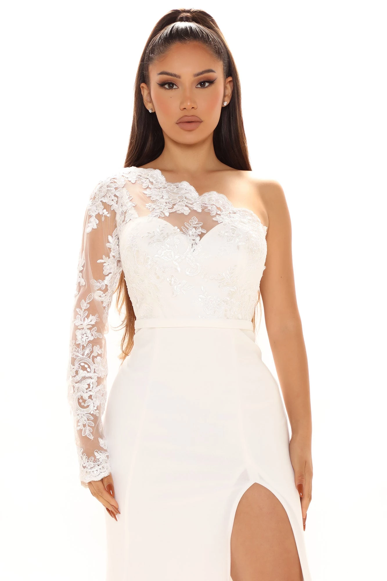 Fashion Nova Bonita Lace Maxi Dress - White 4 Fashion Nova Bonita Lace Maxi Dress - White - Image 2