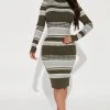 Fashion Nova Savy Striped Midi Dress - Olive/combo -fashion nova dresses Shop 08 12 22Studio2 MS KP 13 30 11 65 RDAD3171FN Olivecombo 29171 PB