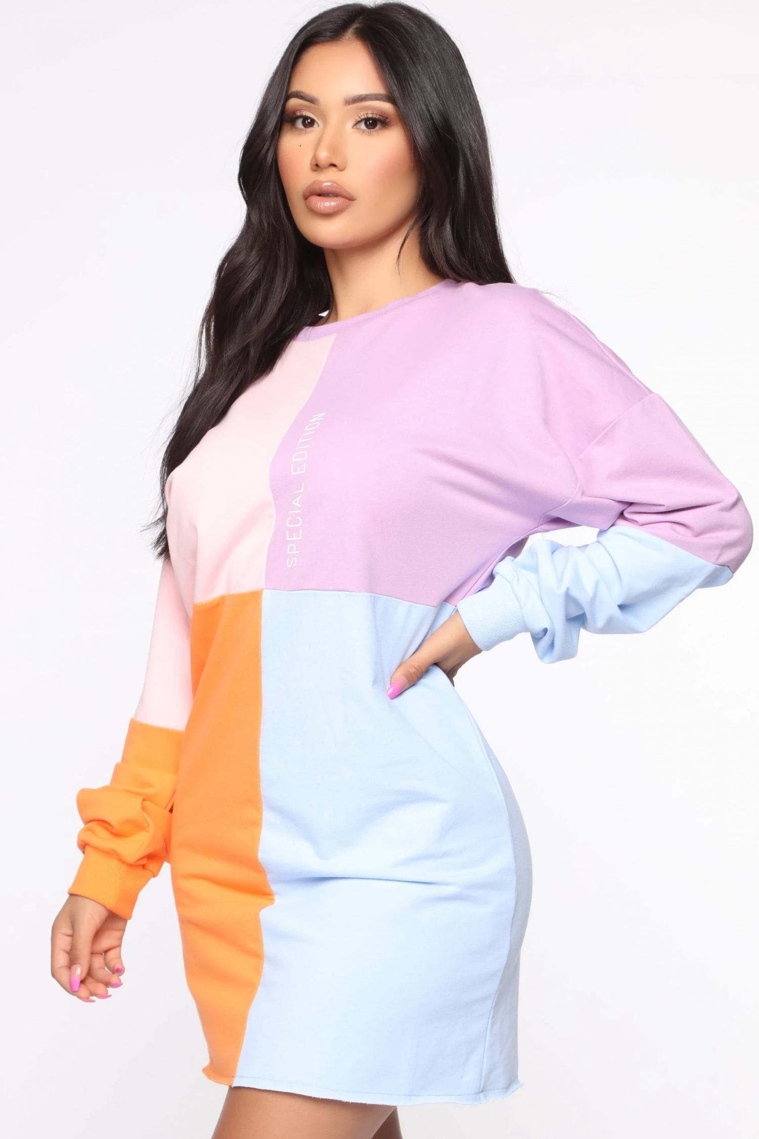 Fashion Nova Special Edition Tunic Sweatshirt - Multi Color - Image 3