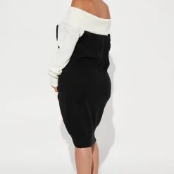 Fashion Nova Odessa Sweater Mini Dress - Black/White -fashion nova dresses Shop 08 15 22Studio2 ME SS 14 40 00 36 PIDD613 BlackWhite 3139 PB