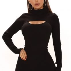 Fashion Nova Moments After Sweater Midi Dress - Black -fashion nova dresses Shop 08 16 21Studio2 SN KP 13 13 07 50 RDAD2520FN Black 10868 PB