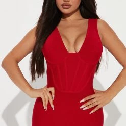 Fashion Nova Justine Bandage Midi Dress - Red 6 Fashion Nova Justine Bandage Midi Dress - Red -fashion nova dresses Shop 08 16 22Studio2 MS 10 57 07 16 GW22C1209 Red 3541 PB