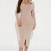 Fashion Nova Mia Knit Midi Dress - Mocha -fashion nova dresses Shop 08 16 22Studio2 MS 14 08 49 41 LT7442BN Mocha 3902 KS