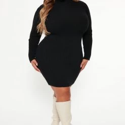 Fashion Nova Josie Sweater Mini Dress - Black 12 Fashion Nova Josie Sweater Mini Dress - Black -fashion nova dresses Shop 08 16 22Studio6 SN KP 15 03 55 50 HM382FN Black P 9042 PLUS WG