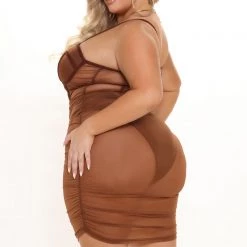 Fashion Nova Mixed Drinks Mixed Feelings Mini Dress - Chocolate -fashion nova dresses Shop 08 17 21Studio3 MS JH 13 20 12 22 MGT011 Chocolate 0375 PLUS DC