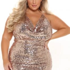 Fashion Nova Leila Sequin Mini Dress - Gold -fashion nova dresses Shop 08 17 21Studio3 MS JH 14 50 35 46 5276D Gold 0663 PLUS PB