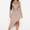 Fashion Nova Karene Sweater Midi Dress - Oatmeal -fashion nova dresses Shop 08 17 22Studio3 MS AC 15 04 04 36 HF22H102 Oatmeal 0831 KS