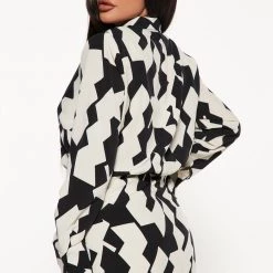 Fashion Nova All Fax No Printer Shirt Dress - Off White/combo -fashion nova dresses Shop 08 17 22Studio3 MS AC 15 51 48 50 ID5204 Offwhitecombo 1006 JB