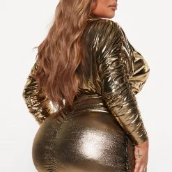 Fashion Nova Metallic Vision Mini Dress - Gold -fashion nova dresses Shop 08 17 22Studio4 KS 10 56 03 11 SD0420001FN Gold 2358 PLUS KS