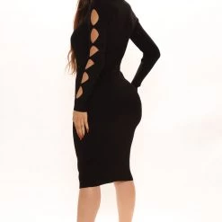 Fashion Nova There For You Sweater Midi Dress - Black -fashion nova dresses Shop 08 18 21Studio2 MS RB 11 13 46 34 RDAC9491FN Black 11990 KL