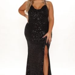 Fashion Nova Definitely Maybe Sequin Maxi Dress - Black -fashion nova dresses Shop 08 18 21Studio3 ME RL 10 24 38 26 9346 Black 1095 PLUS DC